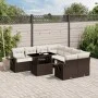 Set de sofás de jardín 9 pzas y cojines ratán sintético marrón by , Garden sets - Ref: Foro24-3267803, Price: 650,42 €, Disco...