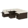 Set de sofás de jardín 9 pzas y cojines ratán sintético marrón by , Garden sets - Ref: Foro24-3267803, Price: 650,42 €, Disco...
