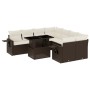 Set de sofás de jardín 9 pzas y cojines ratán sintético marrón by , Garden sets - Ref: Foro24-3267803, Price: 638,08 €, Disco...