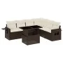 7-teiliges Gartensitzgruppen-Set mit braunen PE-Rattan-Kissen. von , Gartensets - Ref: Foro24-3267933, Preis: 521,00 €, Rabat...