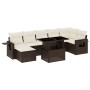 Set aus 8-teiligen Gartensofas und Kissen aus braunem Kunststoff-Rattan. von , Gartensets - Ref: Foro24-3268063, Preis: 554,0...