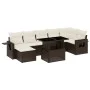 Set sofás de jardín 8 piezas y cojines ratán sintético marrón by , Garden sets - Ref: Foro24-3268063, Price: 566,24 €, Discou...