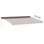 Toldo retráctil manual marrón 500x300 cm by , Awnings - Ref: Foro24-3310216, Price: 370,50 €, Discount: %