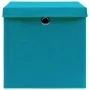 Storage boxes with lids 10 pcs baby blue 28x28x28 cm by vidaXL, Storage baskets - Ref: Foro24-325234, Price: 59,97 €, Discoun...