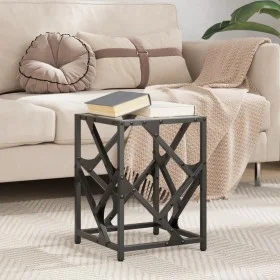 Couchtisch aus Stahl mit transparenter Glasoberfläche 30x30x41 cm. von , Couchtisch - Ref: Foro24-845988, Preis: 30,67 €, Rab...
