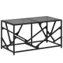 Mesa de centro acero superficie de vidrio negra 78,5x40x41cm de , Mesas de centro - Ref: Foro24-845995, Precio: 52,73 €, Desc...