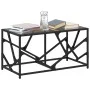 Mesa de centro acero superficie de vidrio negra 78,5x40x41cm de , Mesas de centro - Ref: Foro24-845995, Precio: 52,73 €, Desc...