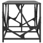 Mesa de centro acero superficie de vidrio negra 78,5x40x41cm de , Mesas de centro - Ref: Foro24-845995, Precio: 52,73 €, Desc...
