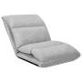 Tumbona de suelo plegable microfibra gris claro by vidaXL, Daybeds - Ref: Foro24-325260, Price: 93,92 €, Discount: %