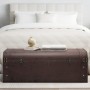 Cofre con pestillos contrachapada marrón 110x50x39,5 cm by , Storage trunks - Ref: Foro24-4010550, Price: 145,66 €, Discount: %