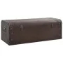 Cofre con pestillos contrachapada marrón 110x50x39,5 cm by , Storage trunks - Ref: Foro24-4010550, Price: 144,72 €, Discount: %