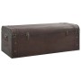 Cofre con pestillos contrachapada marrón 110x50x39,5 cm by , Storage trunks - Ref: Foro24-4010550, Price: 145,66 €, Discount: %