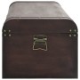 Cofre con pestillos contrachapada marrón 110x50x39,5 cm by , Storage trunks - Ref: Foro24-4010550, Price: 145,66 €, Discount: %