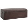 Cofre con pestillos contrachapada marrón 110x50x39,5 cm by , Storage trunks - Ref: Foro24-4010550, Price: 145,66 €, Discount: %
