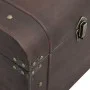 Cofre con pestillos contrachapada marrón 110x50x39,5 cm by , Storage trunks - Ref: Foro24-4010550, Price: 144,72 €, Discount: %