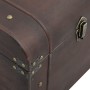 Cofre con pestillos contrachapada marrón 110x50x39,5 cm by , Storage trunks - Ref: Foro24-4010550, Price: 145,66 €, Discount: %
