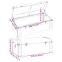 Cofre con pestillos contrachapada marrón 110x50x39,5 cm by , Storage trunks - Ref: Foro24-4010550, Price: 144,72 €, Discount: %