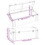 Cofre con pestillos contrachapada marrón 110x50x39,5 cm by , Storage trunks - Ref: Foro24-4010550, Price: 145,66 €, Discount: %