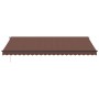 Toldo retráctil manual con luces LED marrón 500x350 cm by , Awnings - Ref: Foro24-3215412, Price: 529,87 €, Discount: %