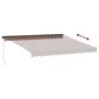 Manuelle ausziehbare Markise mit LED-Lichtern in Braun, 400x350 cm. von , Markisen - Ref: Foro24-3215404, Preis: 417,26 €, Ra...