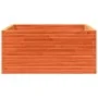 Jardinera de madera maciza pino marrón cera 100x100x46 cm by , Pots and planters - Ref: Foro24-3282431, Price: 222,58 €, Disc...