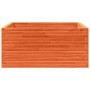 Jardinera de madera maciza pino marrón cera 100x100x46 cm by , Pots and planters - Ref: Foro24-3282431, Price: 225,47 €, Disc...