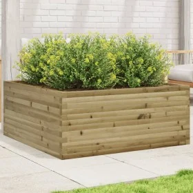 Imprägnierte Kiefernholz-Pflanzschale 110x110x46 cm von , Töpfe und Pflanzgefäße - Ref: Foro24-3282438, Preis: 219,14 €, Raba...