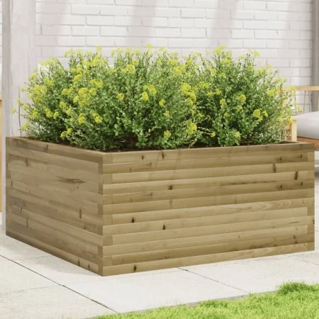 Imprägnierte Kiefernholz-Pflanzschale 100x100x46 cm von , Töpfe und Pflanzgefäße - Ref: Foro24-3282433, Preis: 199,80 €, Raba...