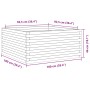Jardinera de madera de pino impregnada 100x100x46 cm by , Pots and planters - Ref: Foro24-3282433, Price: 202,35 €, Discount: %