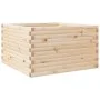 Jardinera de madera maciza de pino 80x80x46 cm by , Pots and planters - Ref: Foro24-3282419, Price: 151,26 €, Discount: %