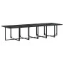 Set de comedor de jardín 13 pzas ratán sintético negro by , Garden sets - Ref: Foro24-3295037, Price: 860,24 €, Discount: %