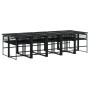 Set de comedor de jardín 13 pzas ratán sintético negro de , Conjuntos de jardín - Ref: Foro24-3295037, Precio: 871,18 €, Desc...