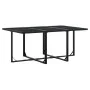 Set de comedor jardín 11 pzas con cojines ratán sintético negro by , Garden sets - Ref: Foro24-3295014, Price: 605,19 €, Disc...