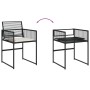 Set de comedor de jardín 7 pzas y cojines ratán sintético negro by , Garden sets - Ref: Foro24-3295009, Price: 432,21 €, Disc...
