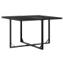 Set de comedor de jardín 9 pzas y cojines ratán sintético negro by , Garden sets - Ref: Foro24-3295068, Price: 362,31 €, Disc...