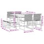 Garten-Essgruppe 9-teilig mit schwarzen Polstern aus synthetischem Rattan von , Gartensets - Ref: Foro24-3295068, Preis: 362,...