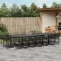 Garten-Essgruppe 17-teilig aus schwarzem synthetischem Rattan von , Gartensets - Ref: Foro24-3295042, Preis: 1,00 €, Rabatt: %