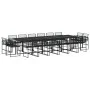 Garten-Essgruppe 17-teilig aus schwarzem synthetischem Rattan von , Gartensets - Ref: Foro24-3295042, Preis: 1,00 €, Rabatt: %