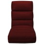 Tumbona de suelo plegable de cuero sintético rojo vino tinto de vidaXL, Divanes - Ref: Foro24-325249, Precio: 138,96 €, Descu...