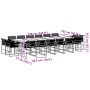 Set de comedor de jardín 17 pzas ratán sintético negro de , Conjuntos de jardín - Ref: Foro24-3295042, Precio: 1,00 €