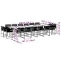 Set de comedor de jardín 17 pzas ratán sintético negro by , Garden sets - Ref: Foro24-3295042, Price: 1,00 €, Discount: %
