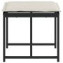 Taburetes de jardín con cojines 4 uds ratán sintético negro by , Outdoor ottomans - Ref: Foro24-4008576, Price: 91,85 €, Disc...