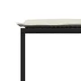 Taburetes de jardín con cojines 4 uds ratán sintético negro by , Outdoor ottomans - Ref: Foro24-4008576, Price: 90,74 €, Disc...