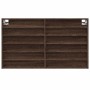 Vitrina de madera de ingeniería marrón roble 100x8,5x58 cm by , Shelves and shelves - Ref: Foro24-847946, Price: 49,77 €, Dis...