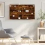 Vitrina de madera de ingeniería roble ahumado 100x8,5x58 cm de , Estantes y estanterías - Ref: Foro24-847944, Precio: 46,19 €...