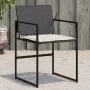 Sillas de jardín con cojines 4 unidades ratán sintético negro by , Garden chairs - Ref: Foro24-4008581, Price: 166,30 €, Disc...