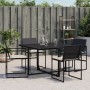 Sillas de jardín con cojines 4 unidades ratán sintético negro by , Garden chairs - Ref: Foro24-4008581, Price: 169,47 €, Disc...