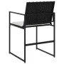 Sillas de jardín con cojines 4 unidades ratán sintético negro by , Garden chairs - Ref: Foro24-4008581, Price: 166,30 €, Disc...