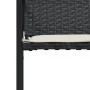 Sillas de jardín con cojines 4 unidades ratán sintético negro by , Garden chairs - Ref: Foro24-4008581, Price: 166,30 €, Disc...
