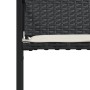 Sillas de jardín con cojines 4 unidades ratán sintético negro by , Garden chairs - Ref: Foro24-4008581, Price: 169,47 €, Disc...